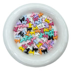Cat Shaped Metal Beads 12mm Glossy Colorful Painted Alloy 20pcs 5