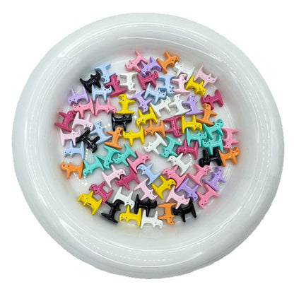 Cat Shaped Metal Beads 12mm Glossy Colorful Painted Alloy 20pcs 5