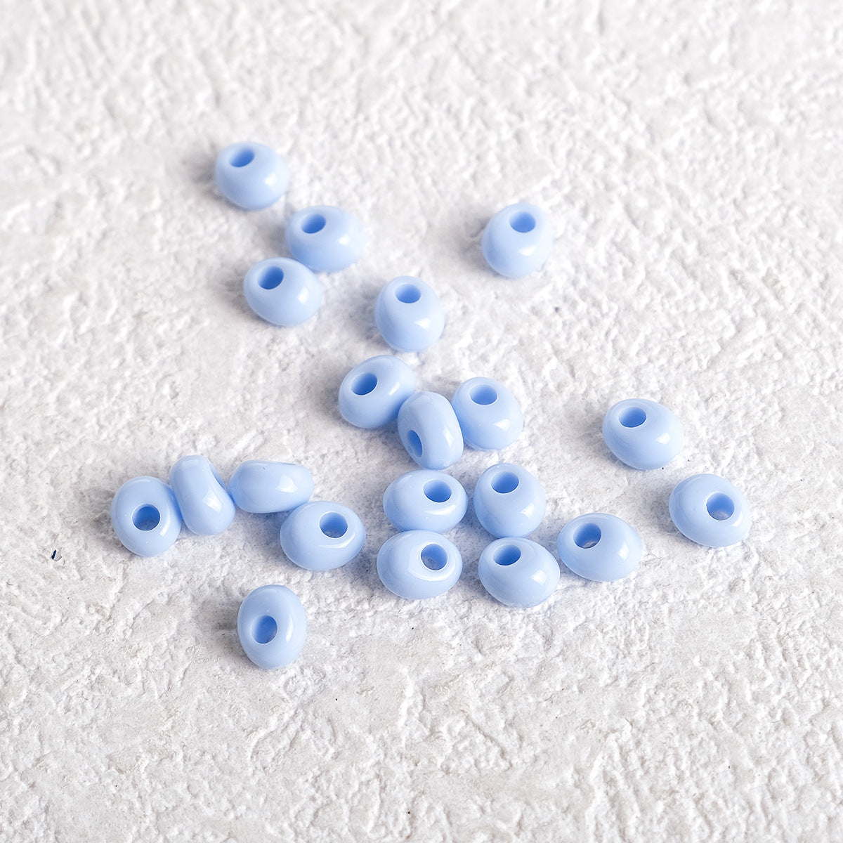 Acrylic Water Drop Spacer Beads 5mm Solid Color 162pcs 6