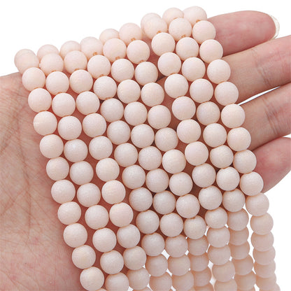 Frosted Round Glass Beads 8mm Soft Matte Pastel Colors 70pcs 9