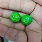 Glow Winding Flower Acrylic Beads 16mm Plated Radiant Colors 100pcs 9
