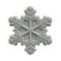Silicone Focal Beads Snowflake Pastel Colors 20pcs 8