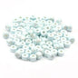 Cylindrical Ceramic Beads 6mm Glossy Rainbow Spacer 10pcs 21