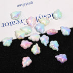 Glow In The Dark Cloud Acrylic Beads 14-18mm UV Plating 100pcs 4