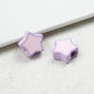 Painted Star Acrylic Beads 16mm Two-Color Enamel Glossy 20pcs 3