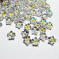 Czech Glass Beads Star 8mm Translucent Soft Color Gradient 50pcs 16