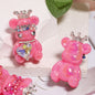Crown Bear Acrylic Beads 22x38mm Glossy with Jewels 5pcs 8