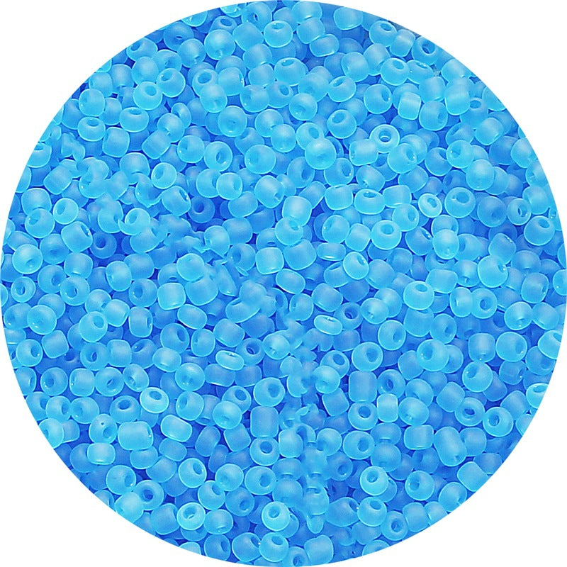 Frosted Transparent Seed Glass Beads 3mm Mixed Colors 1400pcs 3