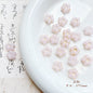 Forest Series Gilded Lampwork Glass Beads Nature Inspired Vintage 10pcs 23