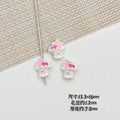 Bouquet and Heart Gift Box Metal Beads 13mm 16mm Pastel Painted 10pcs 3