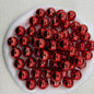 Plated Bubblegum Beads 20mm Metallic Mirror Finish Mixed Colors 20pcs 12