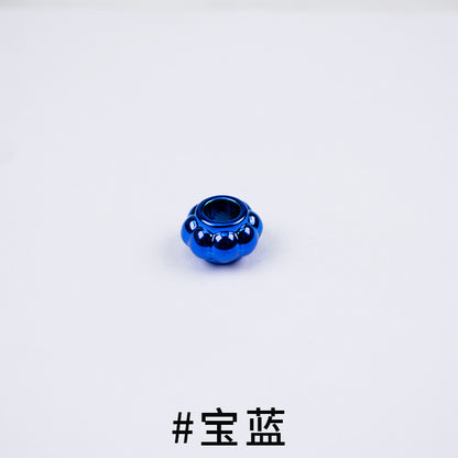 Acrylic Large Hole Spacer Beads 13mm UV Plating 100pcs 12