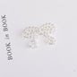 Knitted Bow Acrylic Beads 32mm Solid and Transparent Colors 10pcs 12