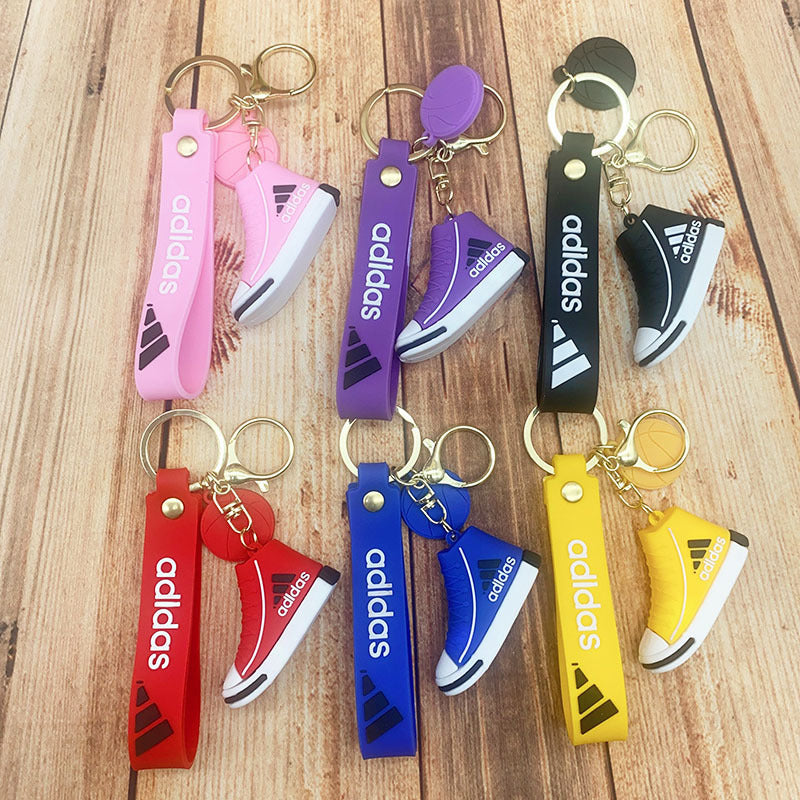 Silicone Basketball Shoe Keychain 3D Cartoon Sporty Design 4