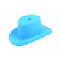 Silicone Focal Beads Cowboy Hat Centered Hole 10pcs 6