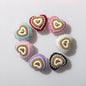 Heart Bear Rhinestone Acrylic Focal Beads 27.5x24.6mm 10pcs