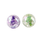 Plated Bubblegum Beads 18-20mm Dyed Core Crackle Glossy 20pcs 4