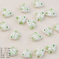 Hand Painted Fish Ceramic Beads 20mm Glossy Tropical 2pcs 6