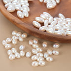 Imitation Pearl Oval Acrylic Beads 8-14mm ABS Plastic 100pcs