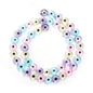 Flat Millefiori Evil Eye Lampwork Seed Glass Beads 6mm 60pcs 16