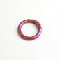 Alloy Iridescent Plating Spring Key Rings 20mm and 25mm 10pcs 21