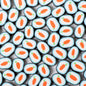 Easter Flat Clay Beads 13mm Carrot Pattern Polymer 100pcs