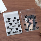 Self Adhesive OPP Bags Ballet Bow Pattern 8x10+3cm 200pcs 4