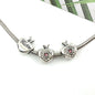 Christmas Series Colorful Enamel Metal Beads Large Hole 1pc 13