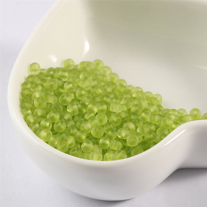 Frosted Seed Glass Beads 2mm Muted Rainbow Colors 800pcs 24