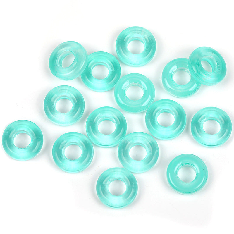 Glass Circle Spacer Beads 10mm Transparent 50pcs 12