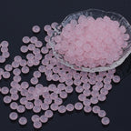 Glass Rondelle Spacer Beads 8mm Semi Transparent Imitation Jade 100pcs 4