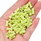 Painted Bamboo Joint Acrylic Beads 5x11mm Glossy Colorful 50pcs 7