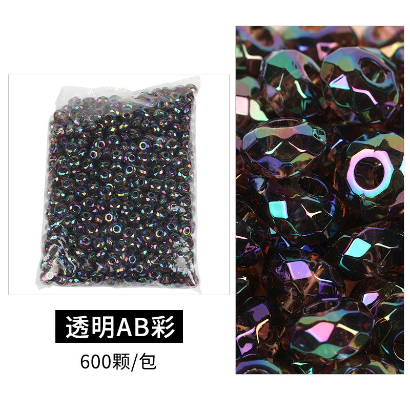 Acrylic Spacer Beads 14mm Candy Solid Color Large Hole 100pcs 13