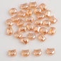 Plating Flat Cat Head Glass Beads 8mm x 10mm Iridescent Colors 30pcs 10
