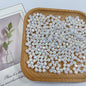 Plating Iridescent Faceted Acrylic Beads 10mm Solid Color 1000pcs 3