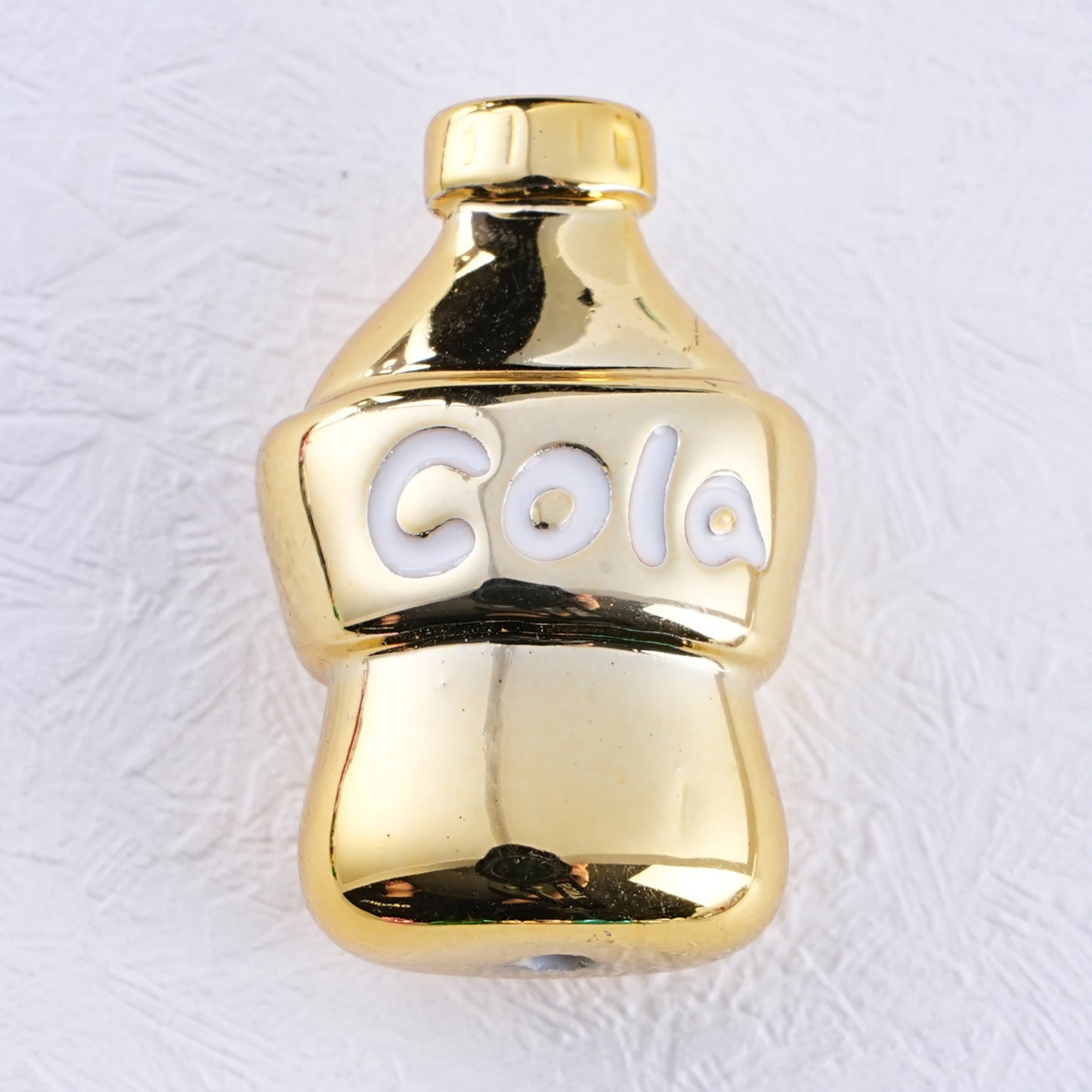 Plating Cola Bottle Acrylic Beads 19-30mm Metal Colored 20pcs 7