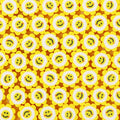 Flower Clay Beads 10mm Yellow Smiley Face Polymer 100pcs