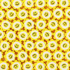 Flower Clay Beads 10mm Yellow Smiley Face Polymer 100pcs