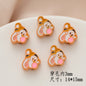 Cartoon Character Metal Beads Painted Enamel Alloy 10pcs 21