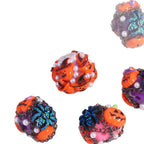 Embellished Halloween Clay Beads 28mm Pumpkin Spider Cat 5pcs 5