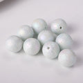 Frosted Acrylic Beads 16mm Cream Imitation Pearl Wrinkled 50pcs 2