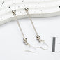 Beadable Earrings Metal Colorful Bar 7.8cm 4.4g Wholesale 8