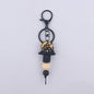 Halloween Silicone Bead Keychain Colorful Spooky Characters Durable 8