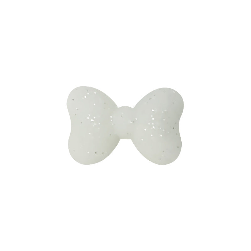 Silicone Focal Beads Cross Matte Speckled Glow in the Dark 20pcs 12