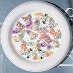 Plating Mermaid Resin Beads Whimsical Pastel Fantasy 20pcs 4