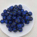 Rhinestone Bubblegum Beads 20mm Color-Mixing Resin Sparkle 50pcs 2