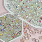 Transparent Round Glass Beads 10mm Cartoon Character Printing 100pcs 3