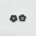 Lampwork Glass Beads Five Petal Flower 15mm Solid Color 10pcs 6