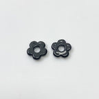 Lampwork Glass Beads Five Petal Flower 15mm Solid Color 10pcs 6