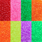 Transparent Acrylic Seed Beads 9mm Large Hole Colorful 100pcs 2